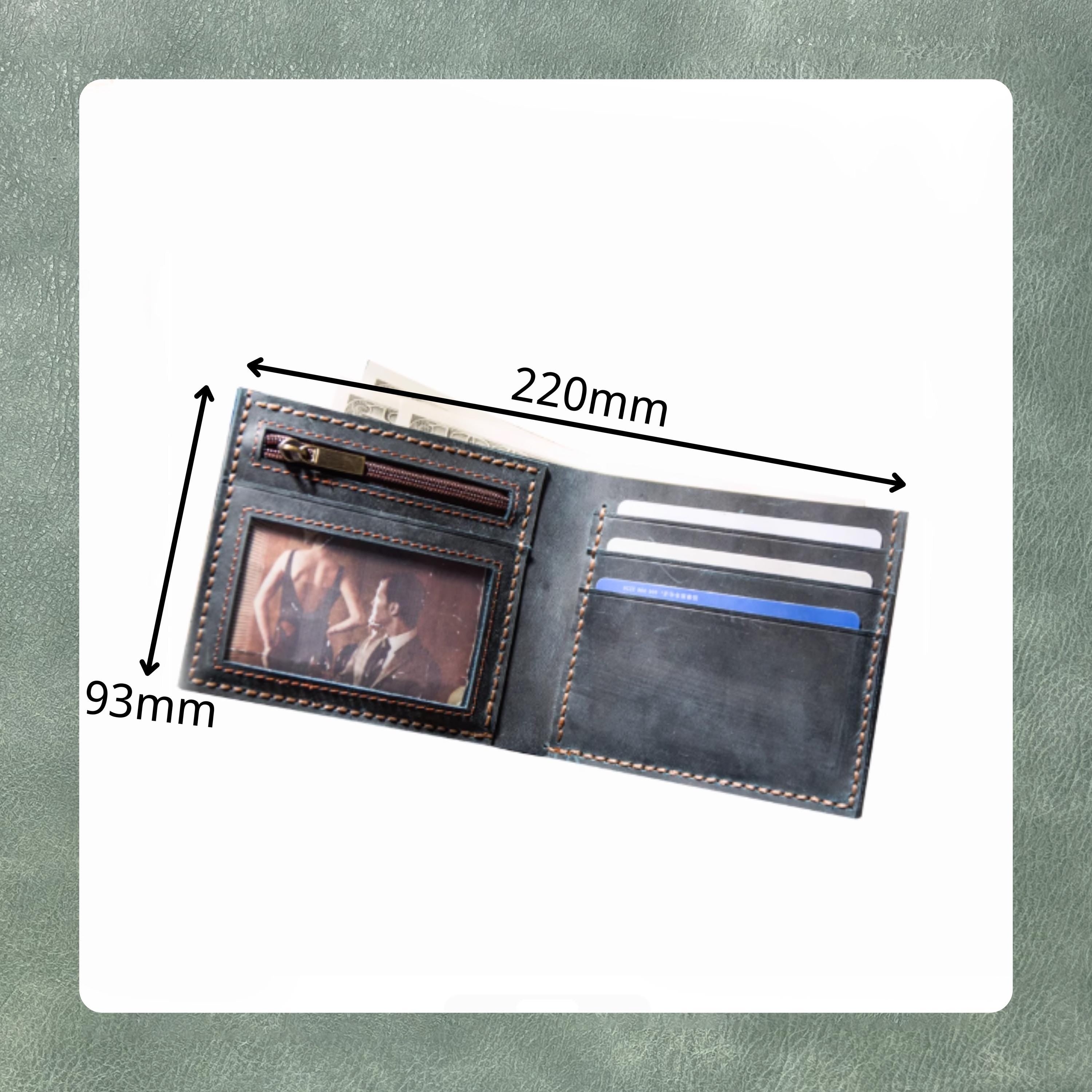 Custom wallet die cutting, handmade bifold wallet leather cutting die, leather craft punching tool set for leather craft lovers
