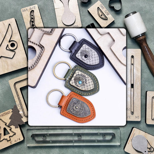 DIY Keychain Leather Cutting Die – Precision Leather Punching Die for Handmade Keychains | Durable Steel Knife Die for Leather Customization