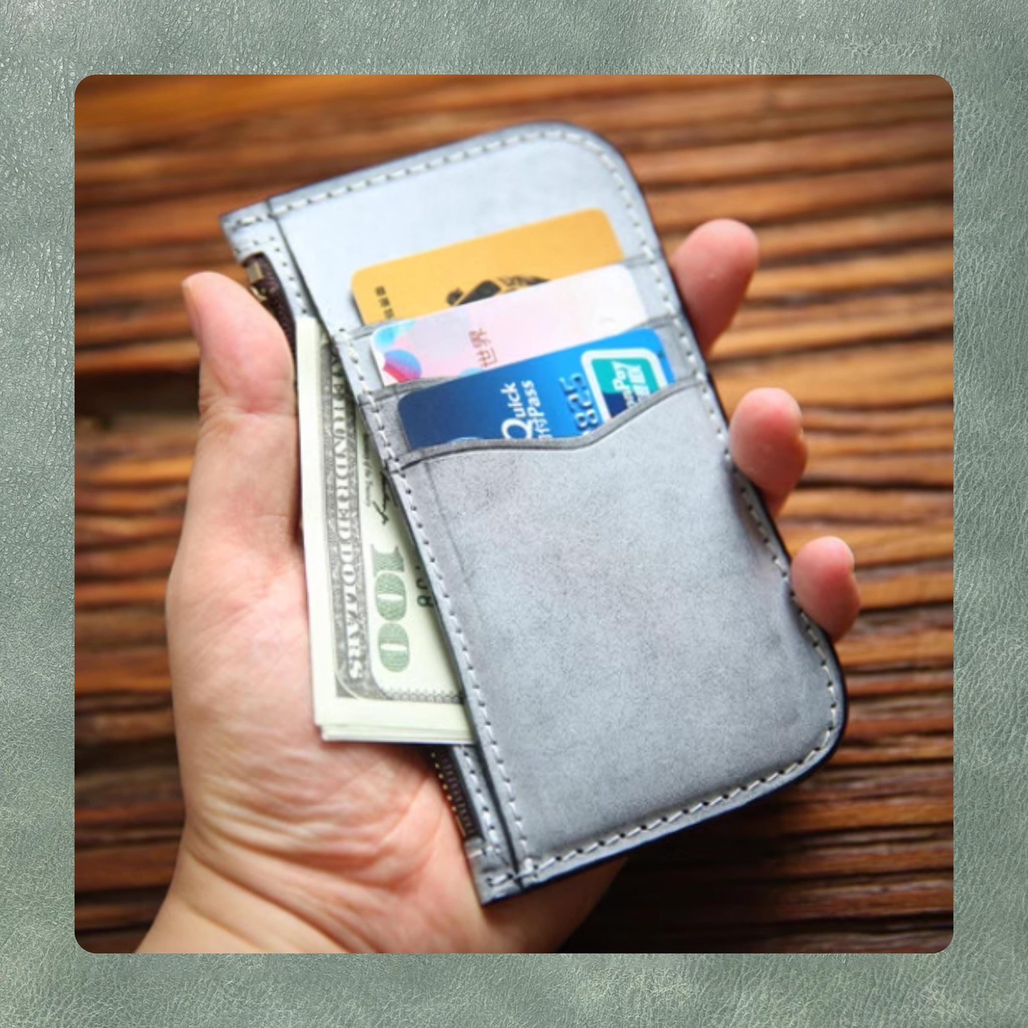 DIY coin purse leather die cutting, handmade card holder leather steel knife metal cutting die, leather craft kraft paper punching tool set