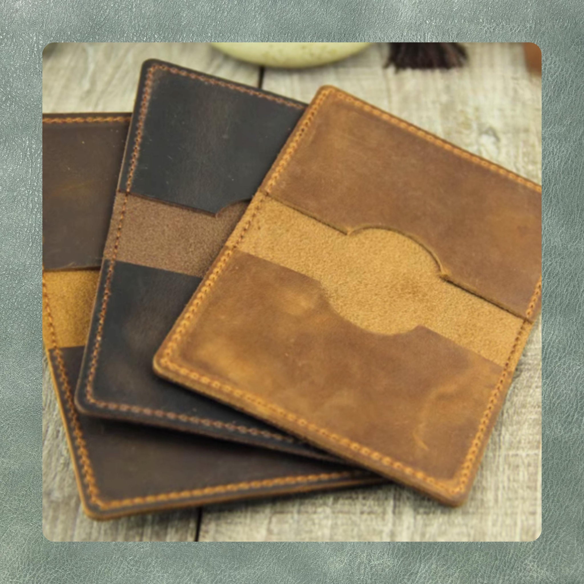Card holder cutting die, DIY bifold wallet coin purse punching die, coin purse leather craft kraft paper tool set