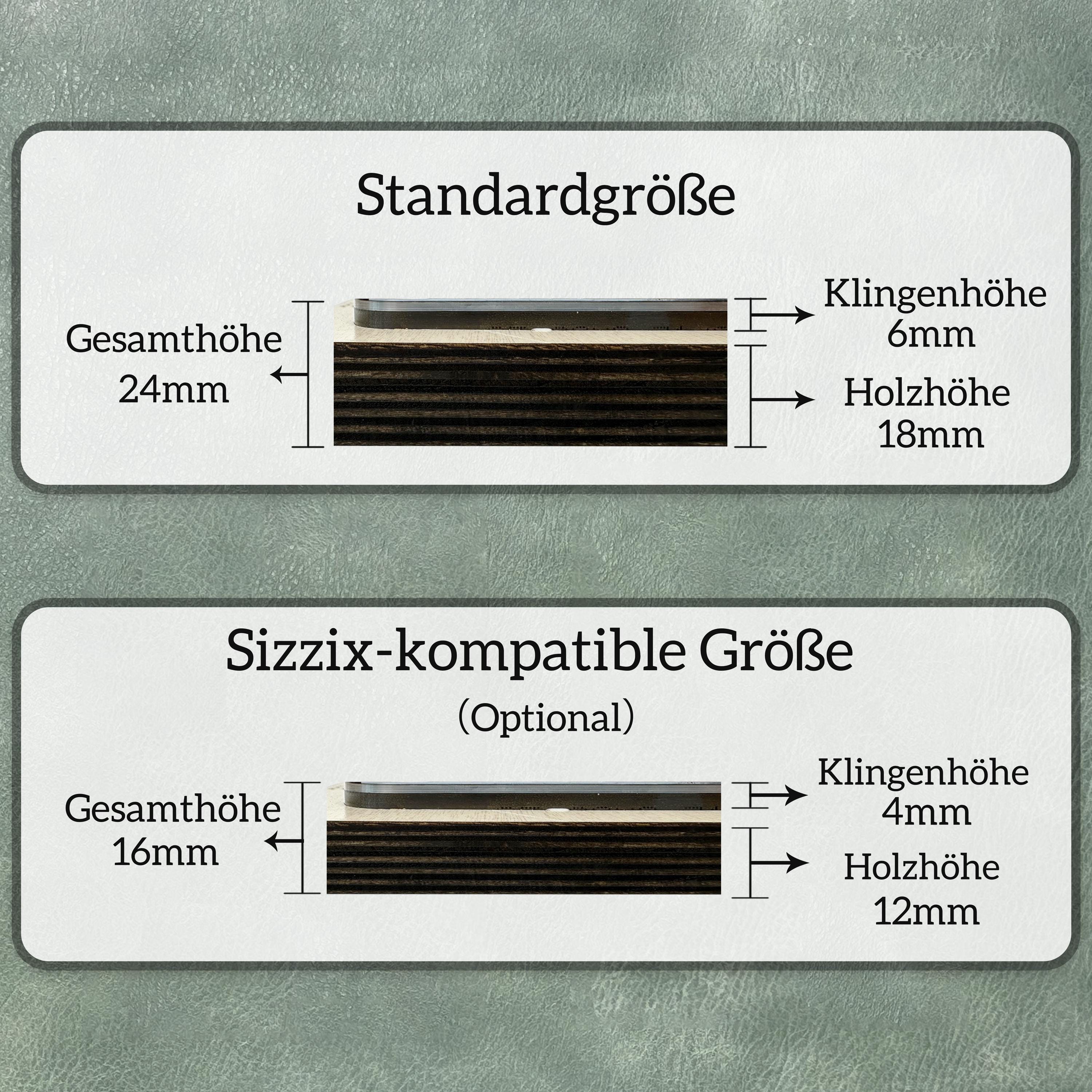 Stanzform Leder Papier Moosgummi Gummi – Individuelle Stahlstanzform kompatibel mit Sizzix für DIY & Produktion