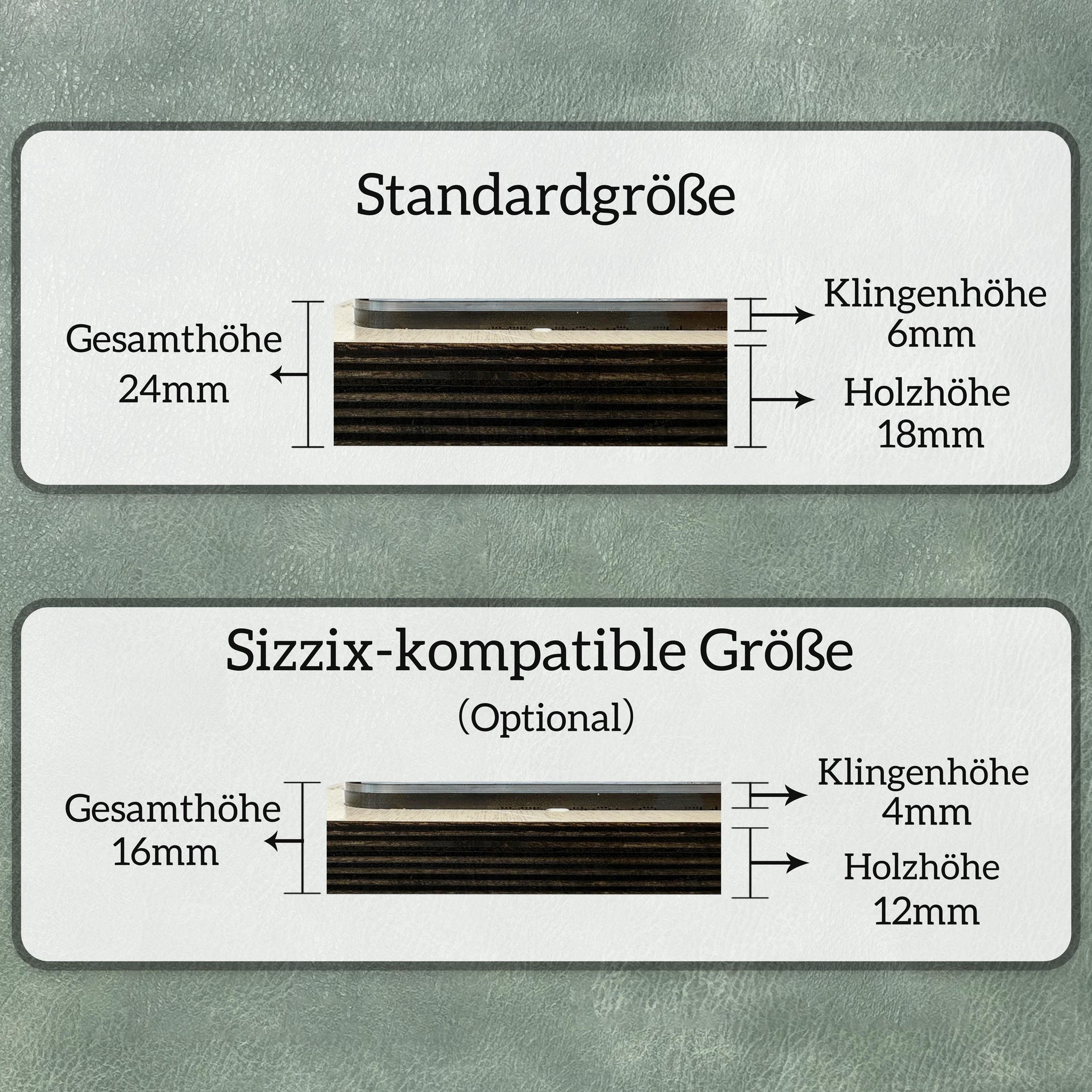 Stanzform Leder Papier Moosgummi Gummi – Individuelle Stahlstanzform kompatibel mit Sizzix für DIY & Produktion