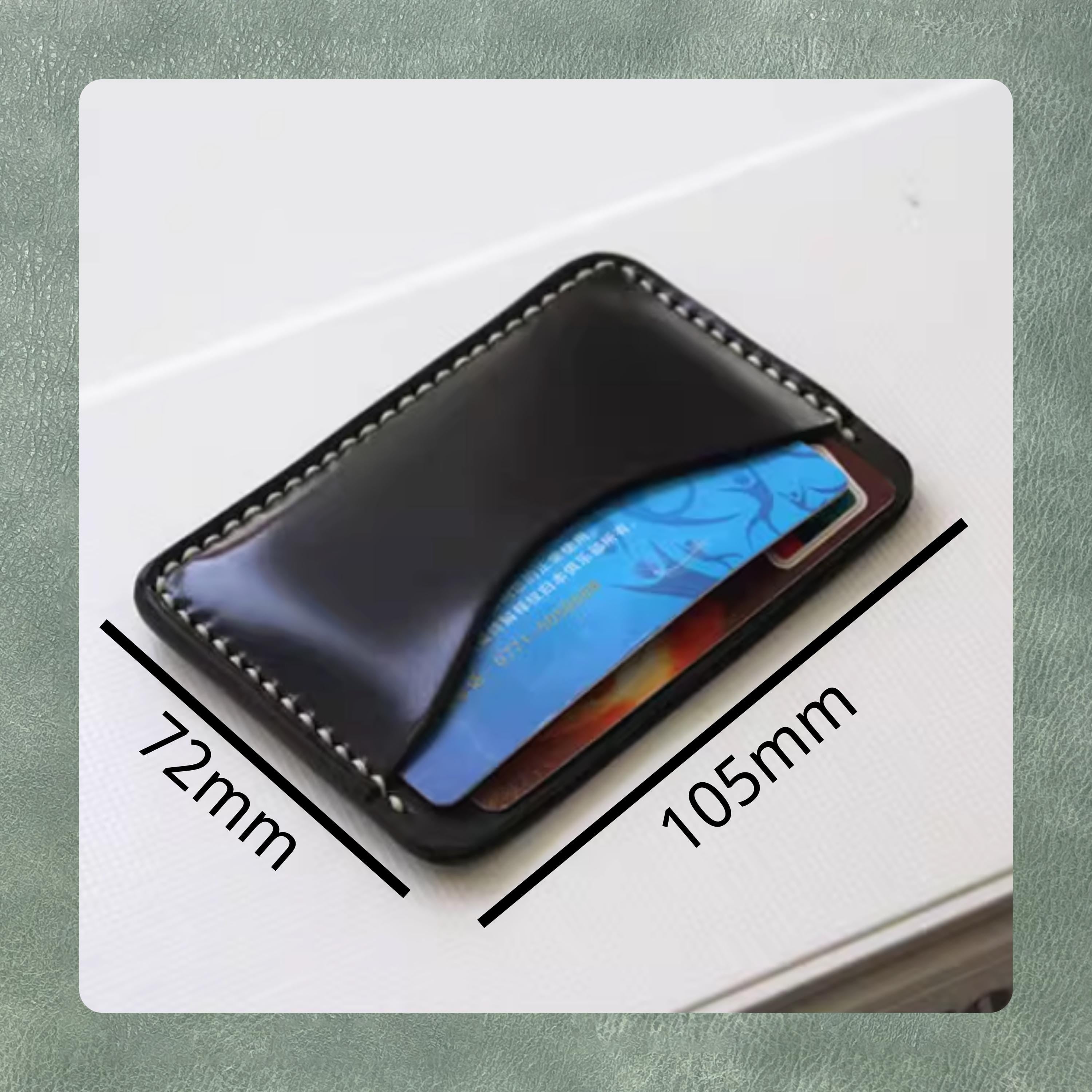 Premium Card Holder Leather Cutting Dies - Precision Leather Craft Punch Tools | Durable Steel Knife Die Set for DIY and Craft Projects
