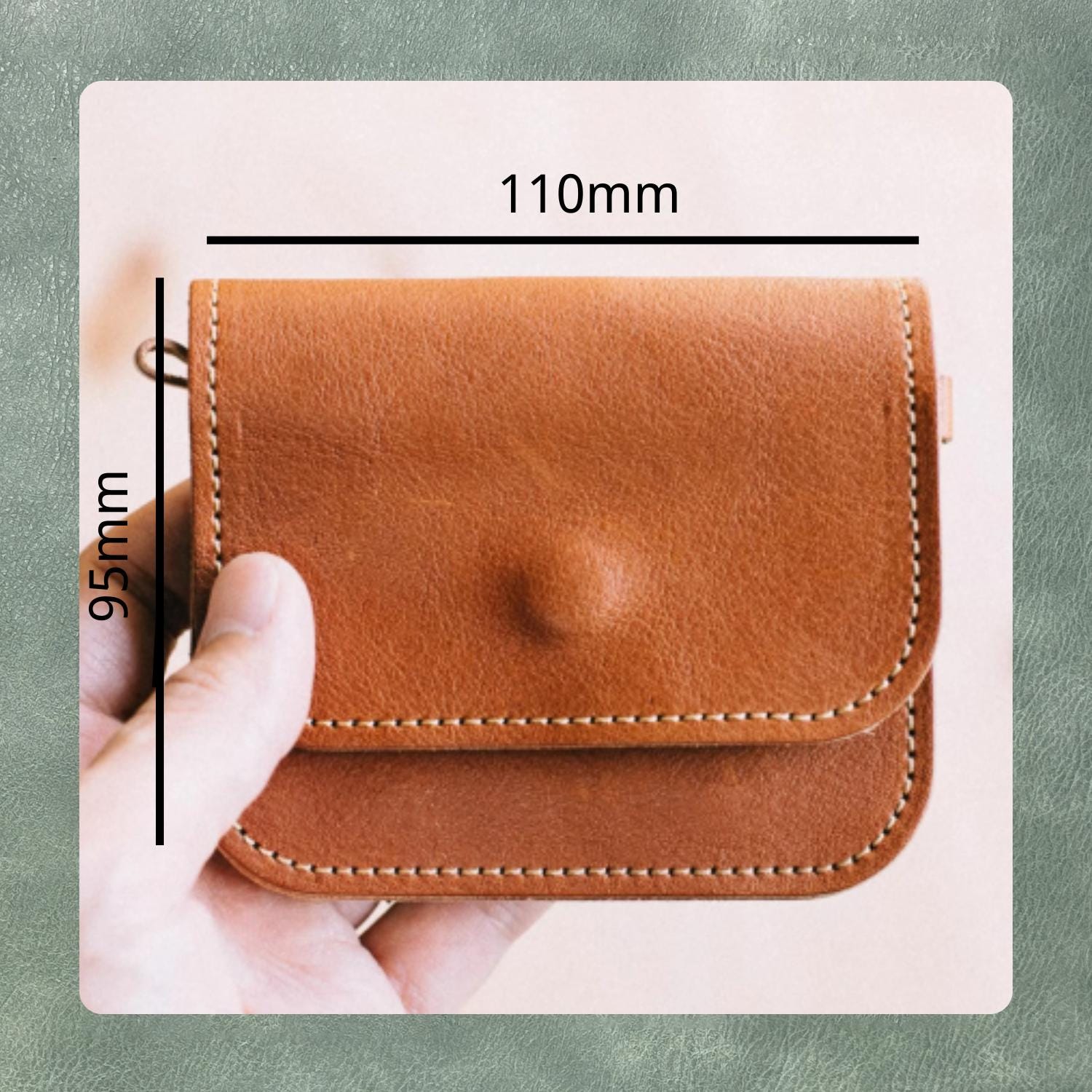 Card Holder Coin Purse Leather Die Cutting – Sizzix Steel Knife Stamping Dies, Precision Tool Set for Leather and Kraft Paper Craft Projects