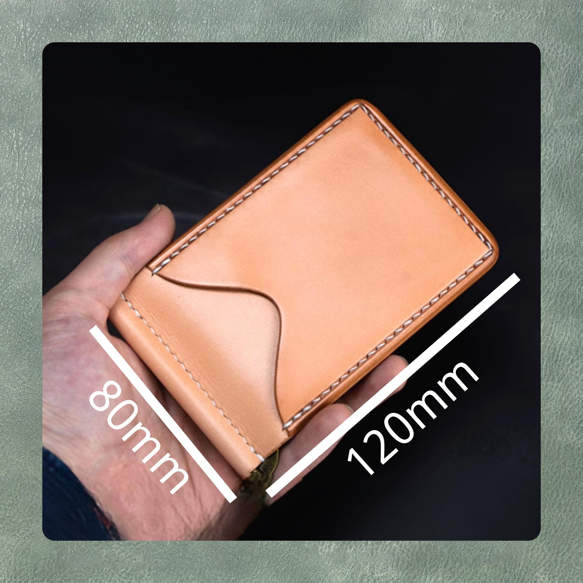 Personalized Spring Clip Wallet Handmade Leather Punch Tool - DIY Custom Metal Steel Blade | High Quality Precision Leather Cutting Die Set