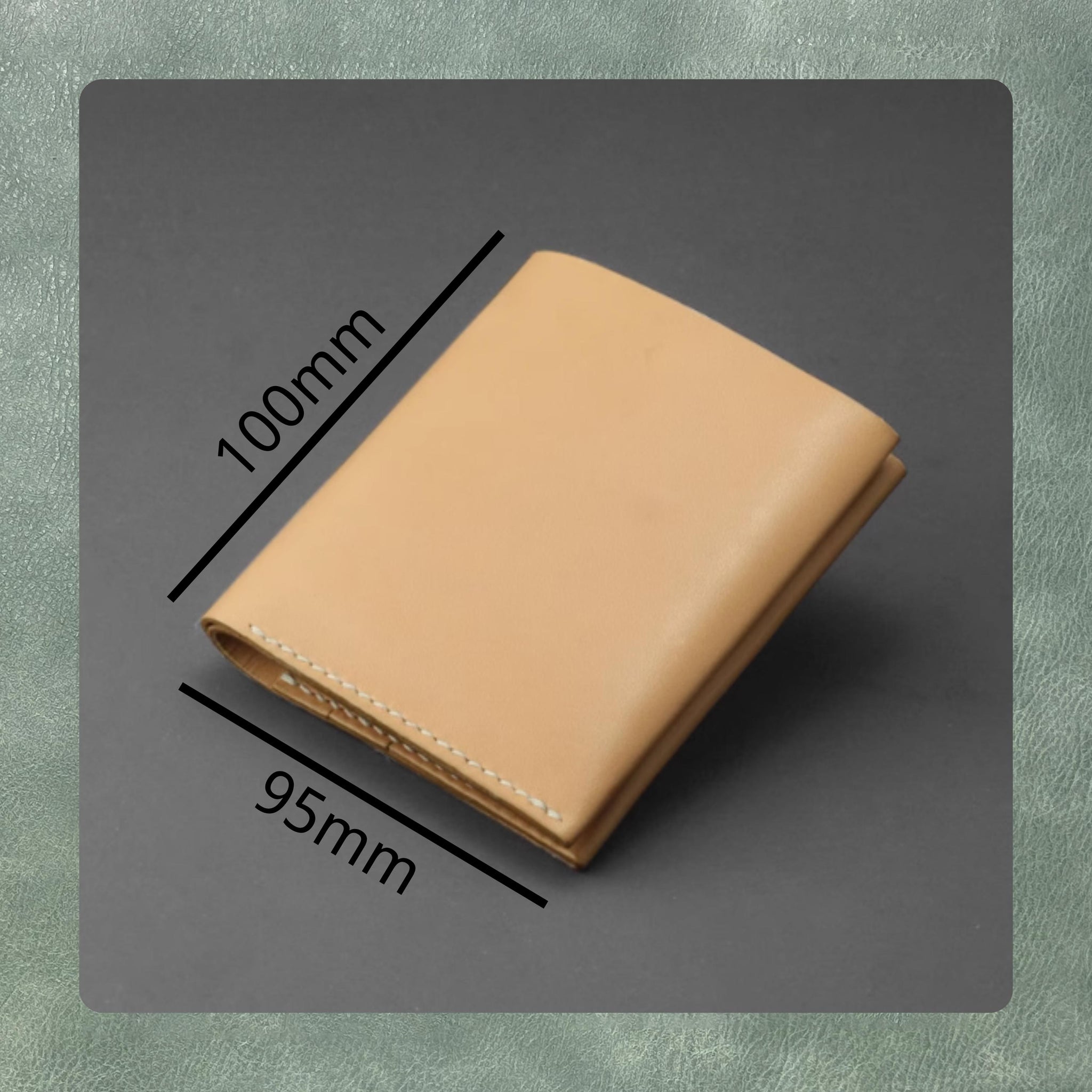 Wallet Bifold DIY Leather Die Cutting, Sizzix Die Cut Leather Steel Knife Metal Punching Die, Handmade Leather Crafts Kraft Paper Tools