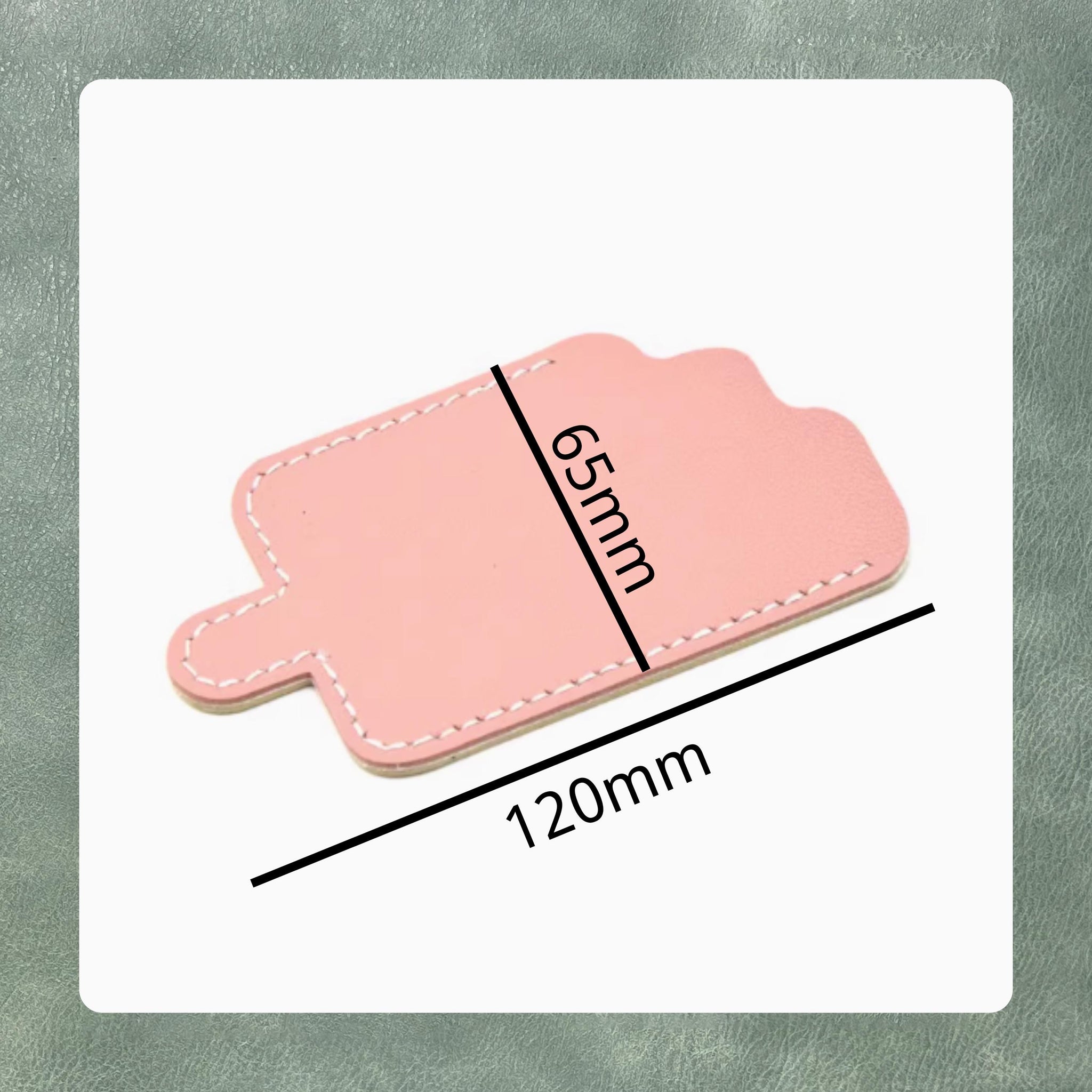 Popsicle Shape Card Holder DIY Leather Die Cut, Sizzix Die Cut Leather Precision Cutting Dies, Handmade Leather Crafts Kraft Paper Tools