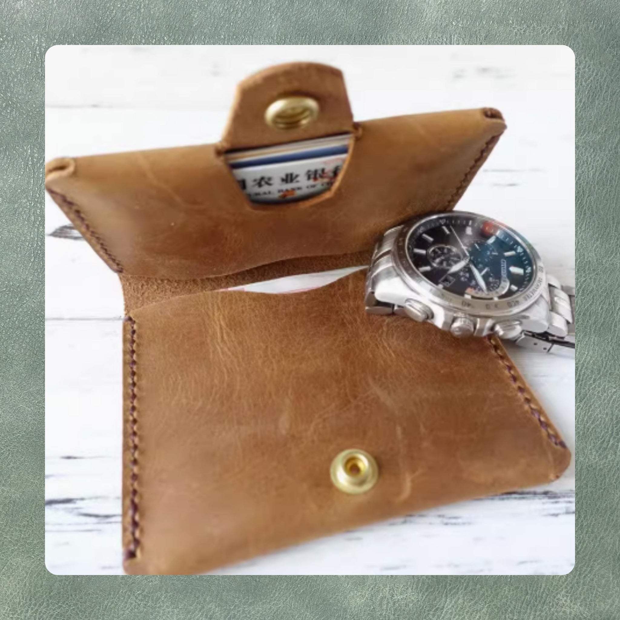 Card Bag DIY Leather Die Cutting, Custom Coin Purse Leather Precision Cutting Die, Handmade Leather Crafts Kraft Paper Tool Set