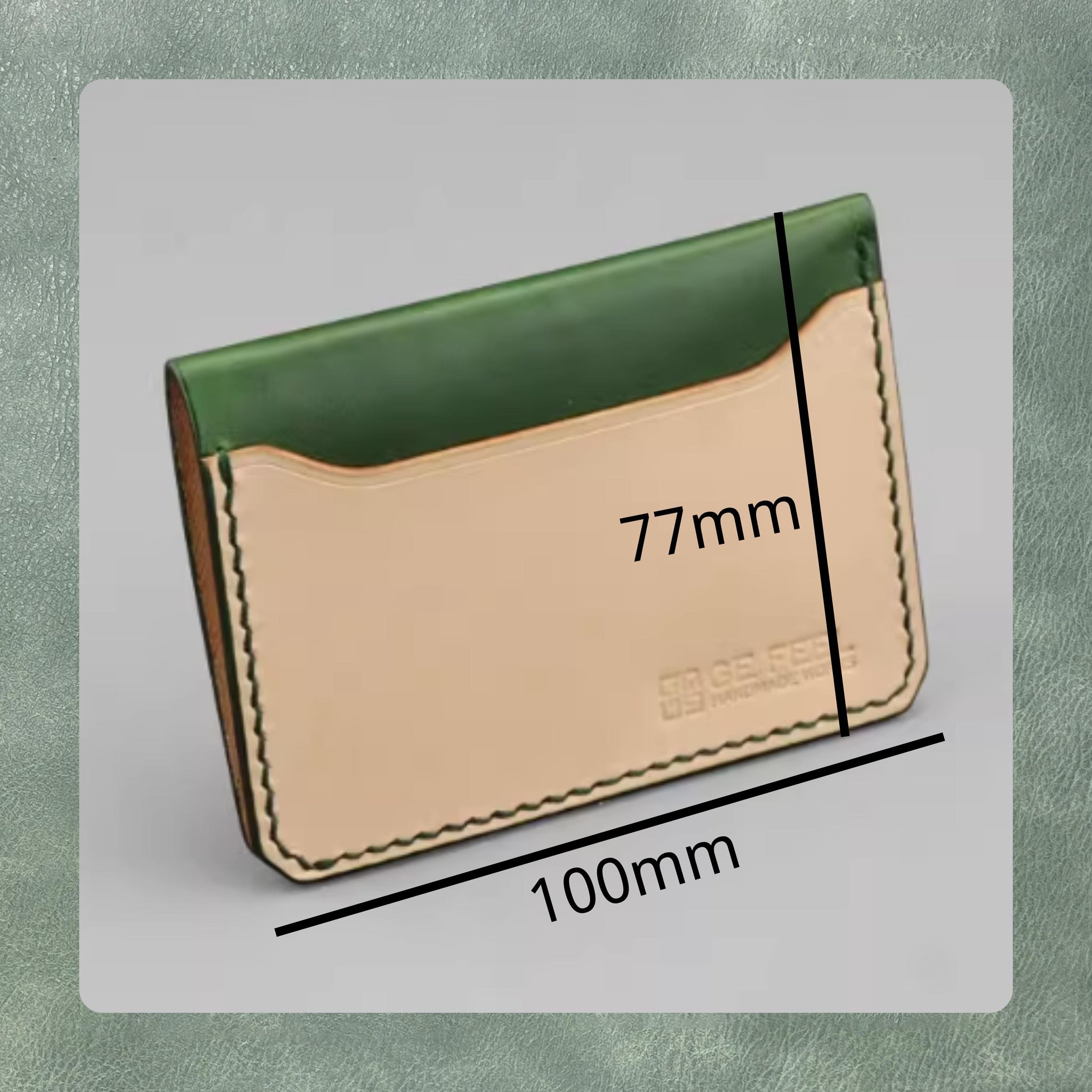 Simple Card Holder Leather Die Cutting, Premium Handmade Leather Craft Kraft Tool Set for DIY Craft Projects and Personalized Gifts