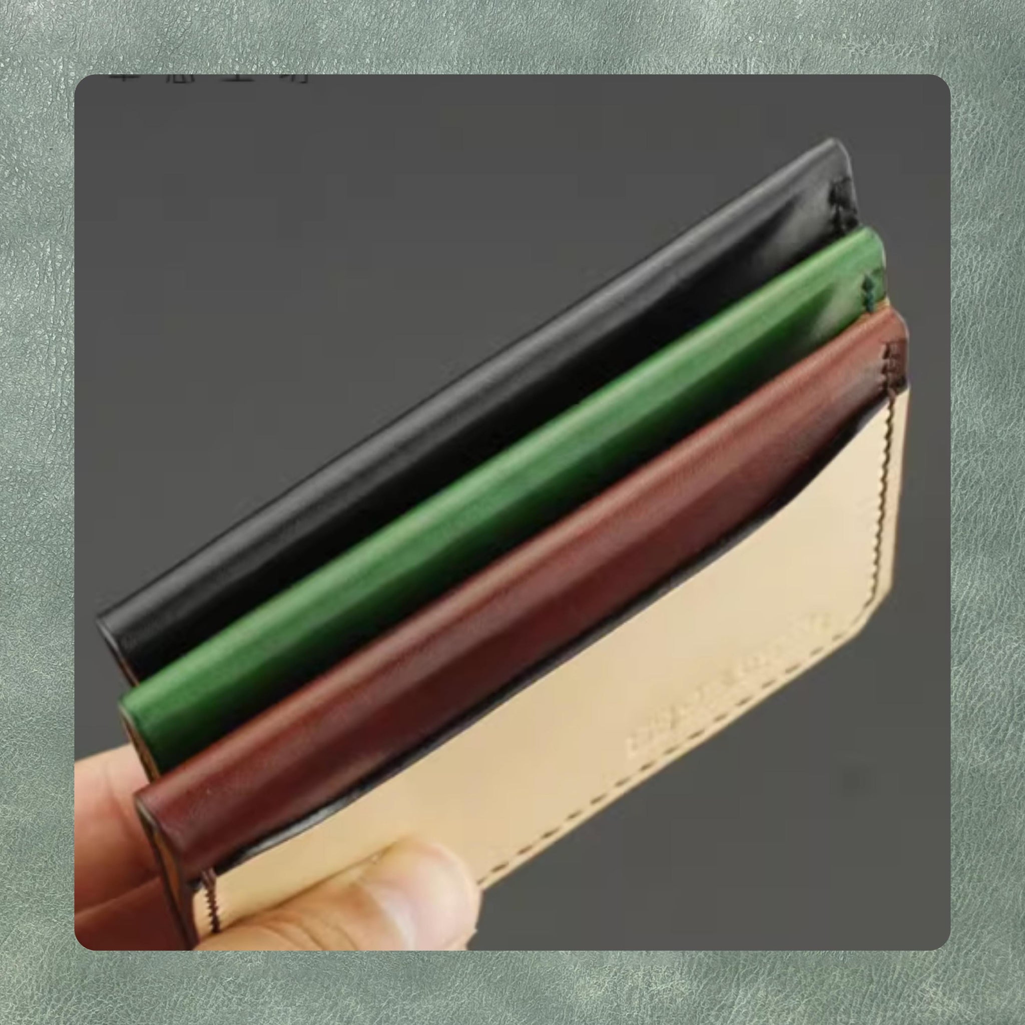 Simple Card Holder Leather Die Cutting, Premium Handmade Leather Craft Kraft Tool Set for DIY Craft Projects and Personalized Gifts