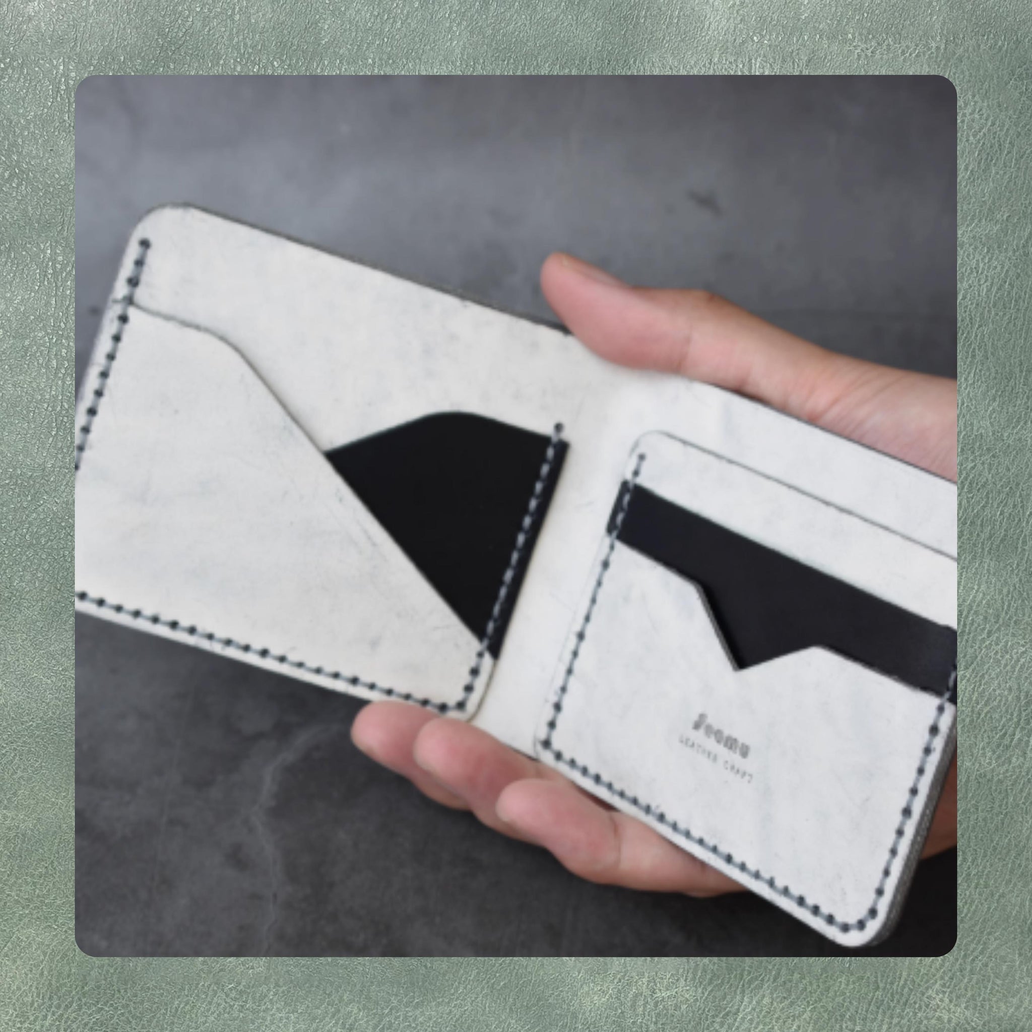 Handmade Leather Wallet Die Cutting, Custom DIY Leather Steel Knife Metal Cutting Die Set for Leather, Fabric and Paper Personalized Dies