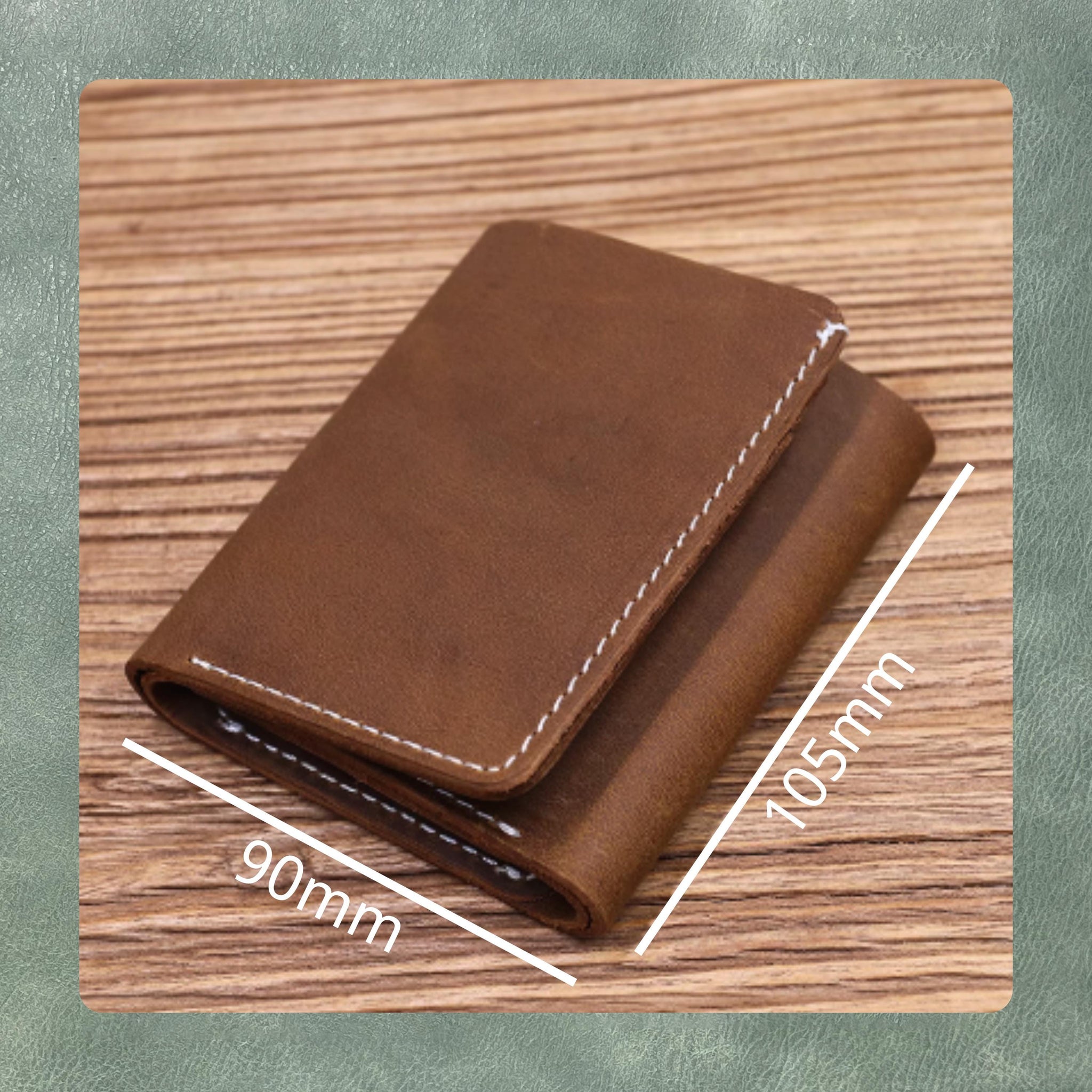 Leather Trifold Wallet Die Cutting, Custom DIY Leather Steel Knife Metal Cutting Die Set for Leather, Fabric and Paper Personalized Dies