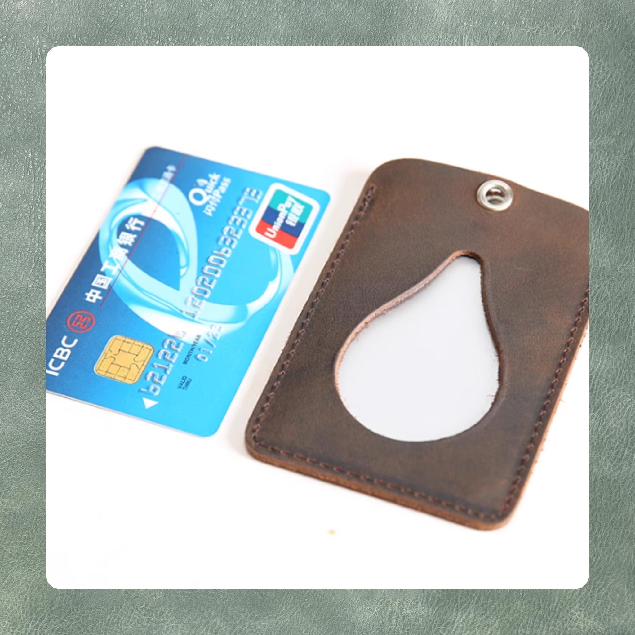 Custom Leather Pass Card Holder Steel Knife Cutting Die, Handmade Leather Punching Tool for DIY Craft Projects and Personalized Gifts