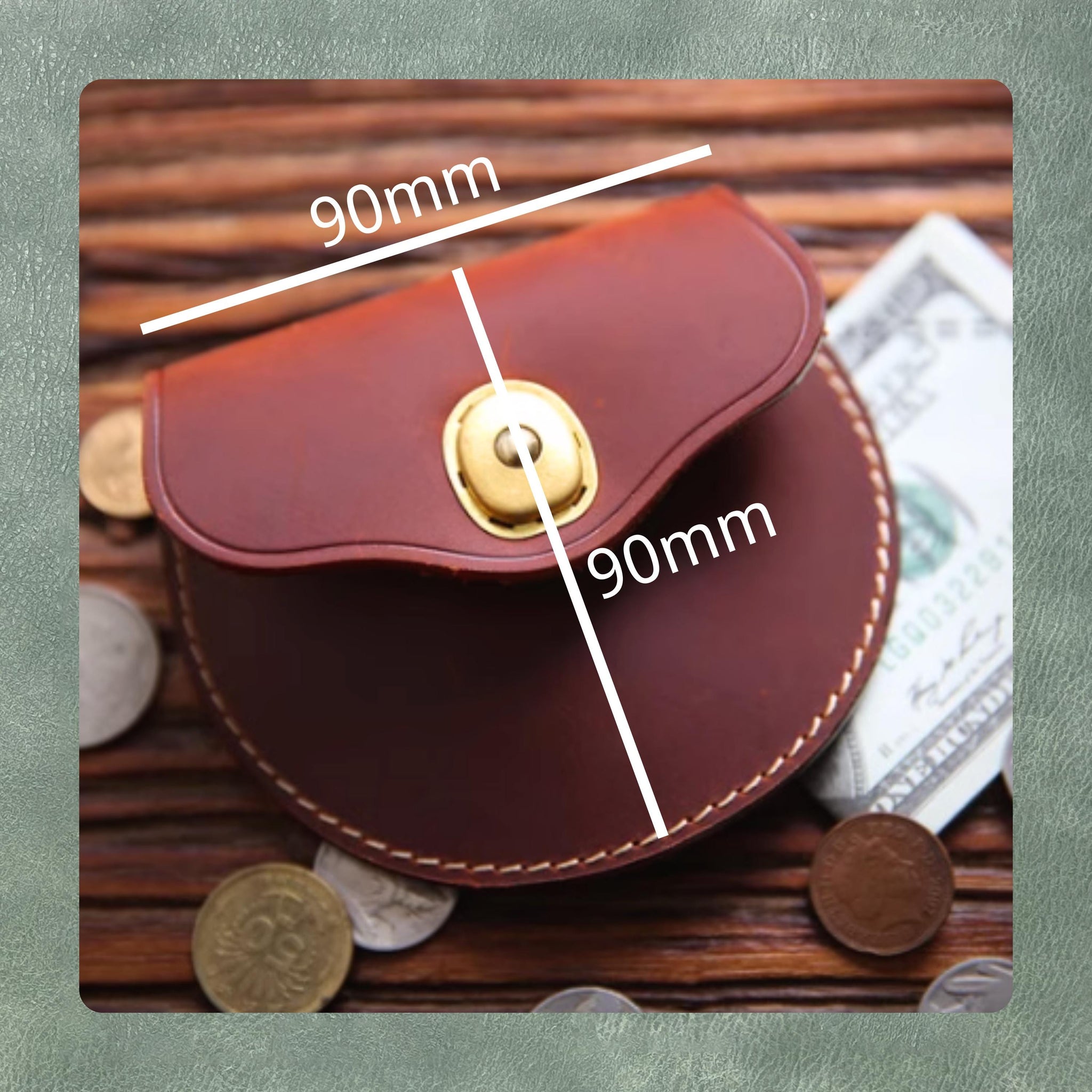 Custom Coin Purse Leather Steel Knife Die Cutting/Handmade Leather Craft Punch Tool/Suitable for DIY Craft Projects and Personalized Gifts