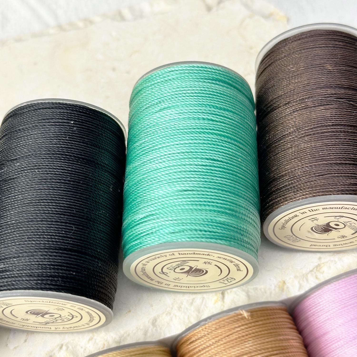 63 Colors  Waxed Polyester Cord, Macrame, Knotting String, Leather Sewing, Beading, Kumihimo Waxed Thread 188yd Spool