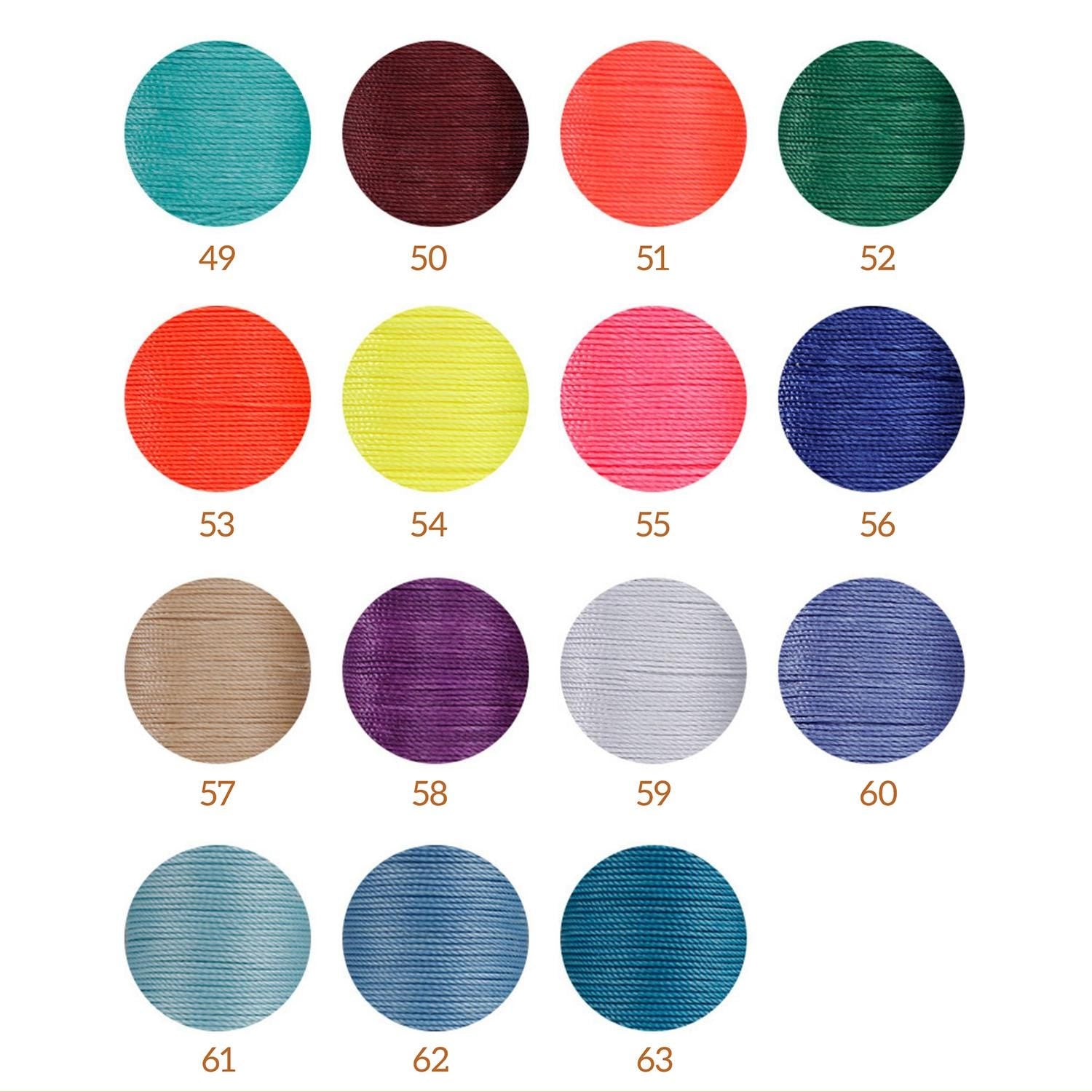 0.35/0.45/0.55/0.65MM Waxed Polyester Linhasita Cord Macrame Friendship Bracelet Thread Leather Works Knotting Artisan String