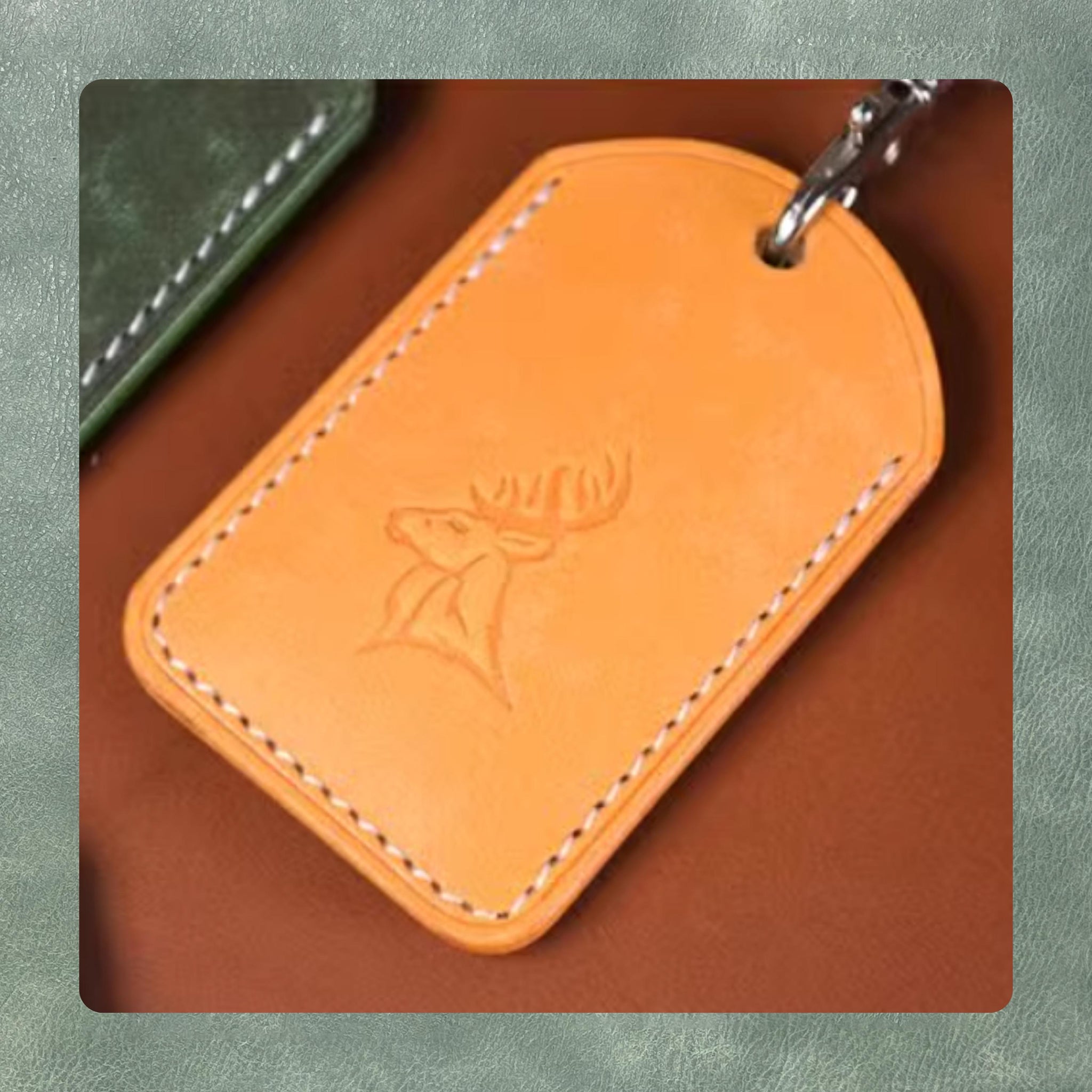 DIY Keychain Leather Die Cutting | Custom Quality Steel Knife Metal Cutting Dies | Leather Craft Punching Tool Set | Sizzix Compatible
