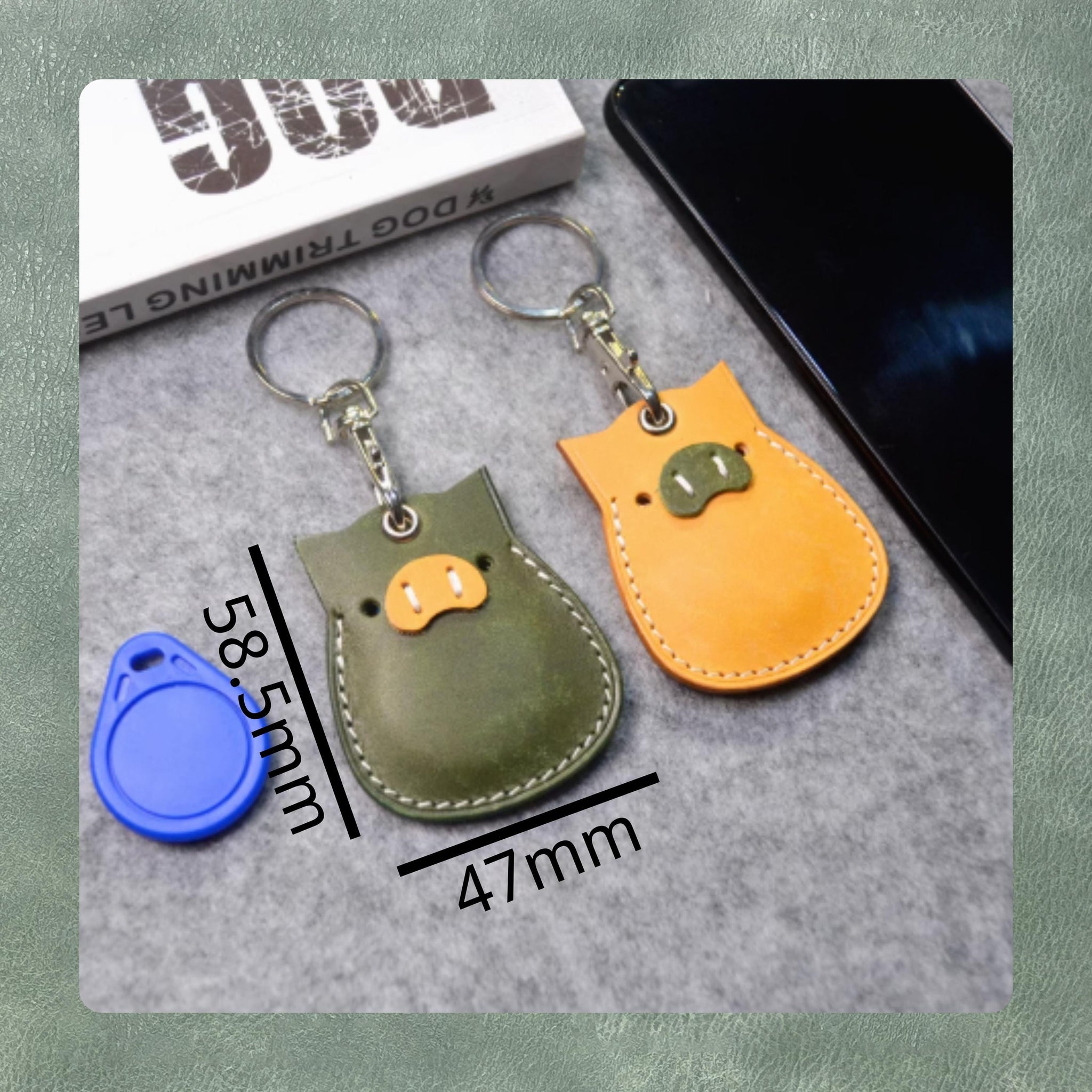 Handmade Piggy Keychain Leather Die Cutting | Custom Quality Steel Knife Cutting Dies | Leather Craft Punching Tool Set | Sizzix Compatible
