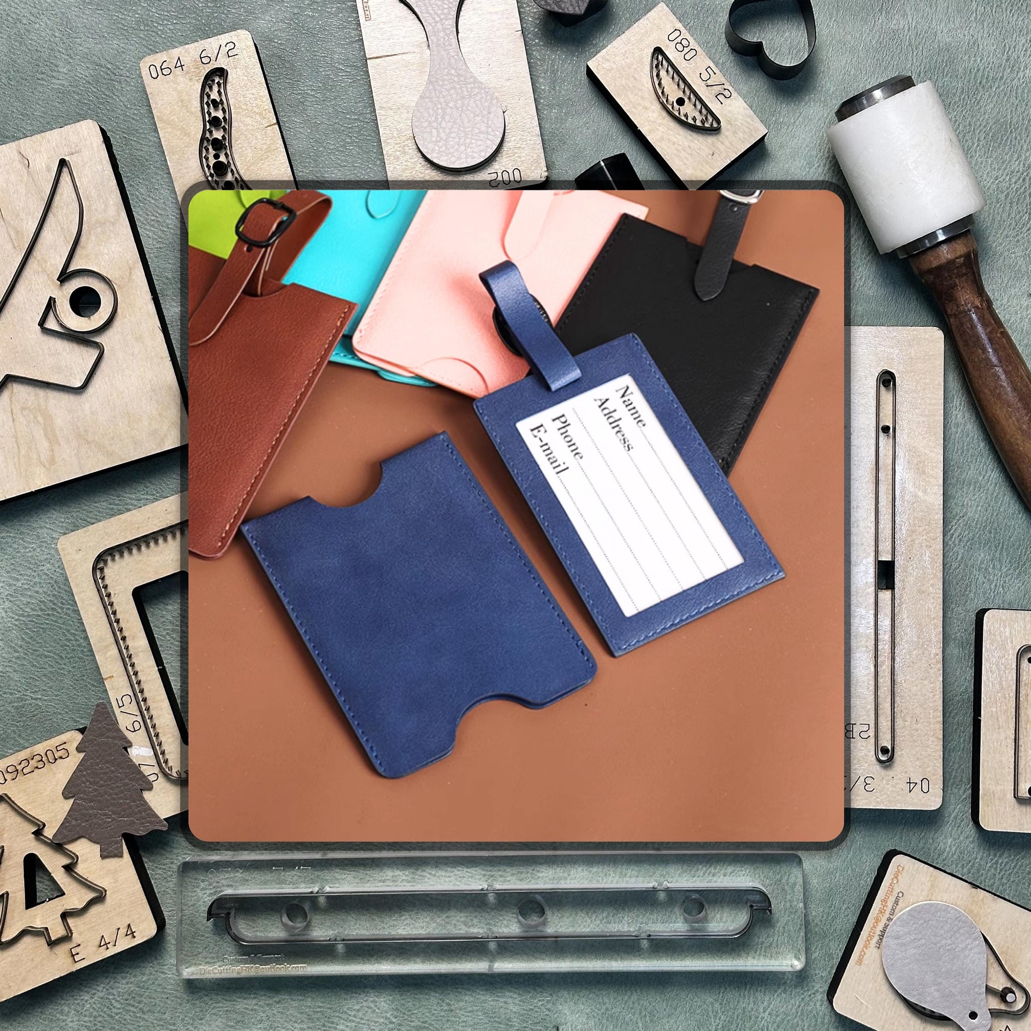 Card Holder Boarding Pass Leather Die Cutting - Handmade Leather Precision Cutting Dies, High Quality Steel Knife Metal Punching Tool Set