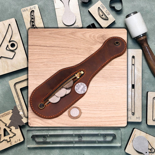 Custom Coin Purse Leather Die Cutting - DIY Handmade Leather Precision Cutting Die, High Quality Steel Knife Metal Punching Tool Set