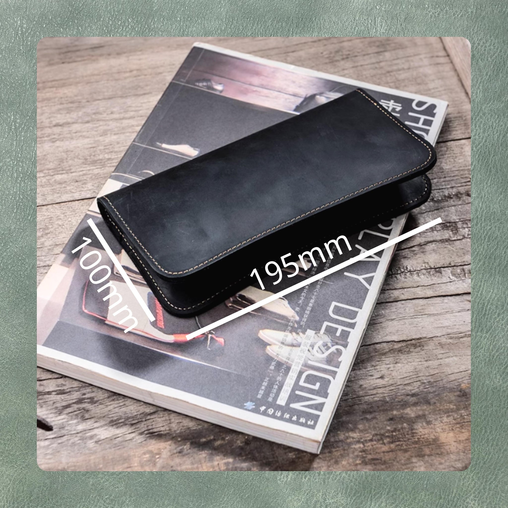DIY Long Wallet Leather Die Cutting, Handmade Leather Steel Knife Metal Cutting Die, Custom Leather Crafts Kraft Paper Punching Tool Set