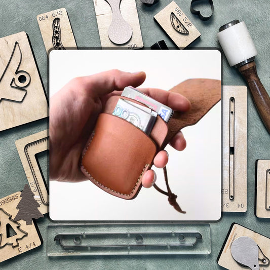 Custom Card Holder Leather Die Cutting - DIY Handmade Leather Precision Cutting Die, High Quality Steel Knife Metal Punching Tool Set