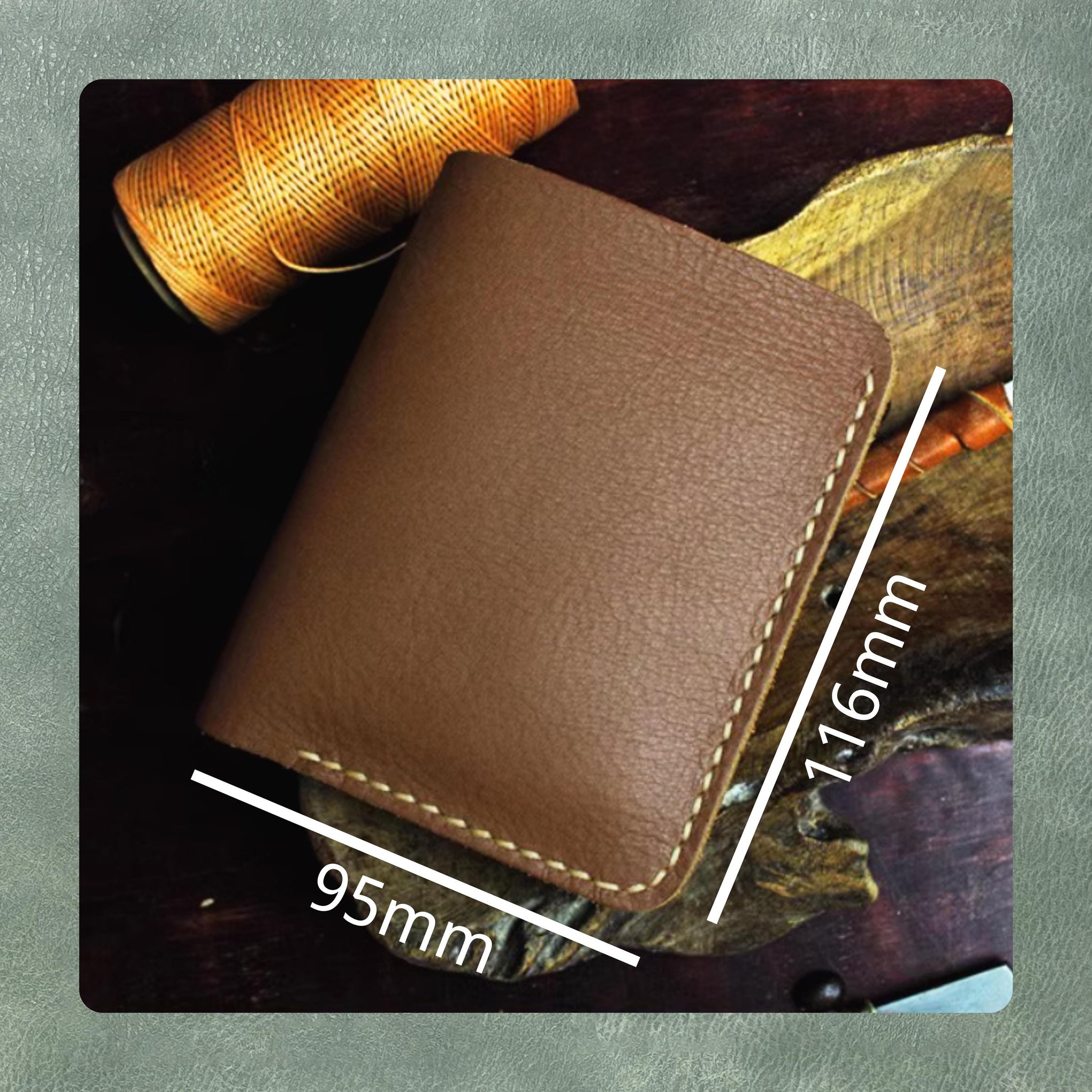 Short wallet handmade leather die cutting, DIY leather steel knife metal cutting die, custom leather crafts kraft paper punch tool set