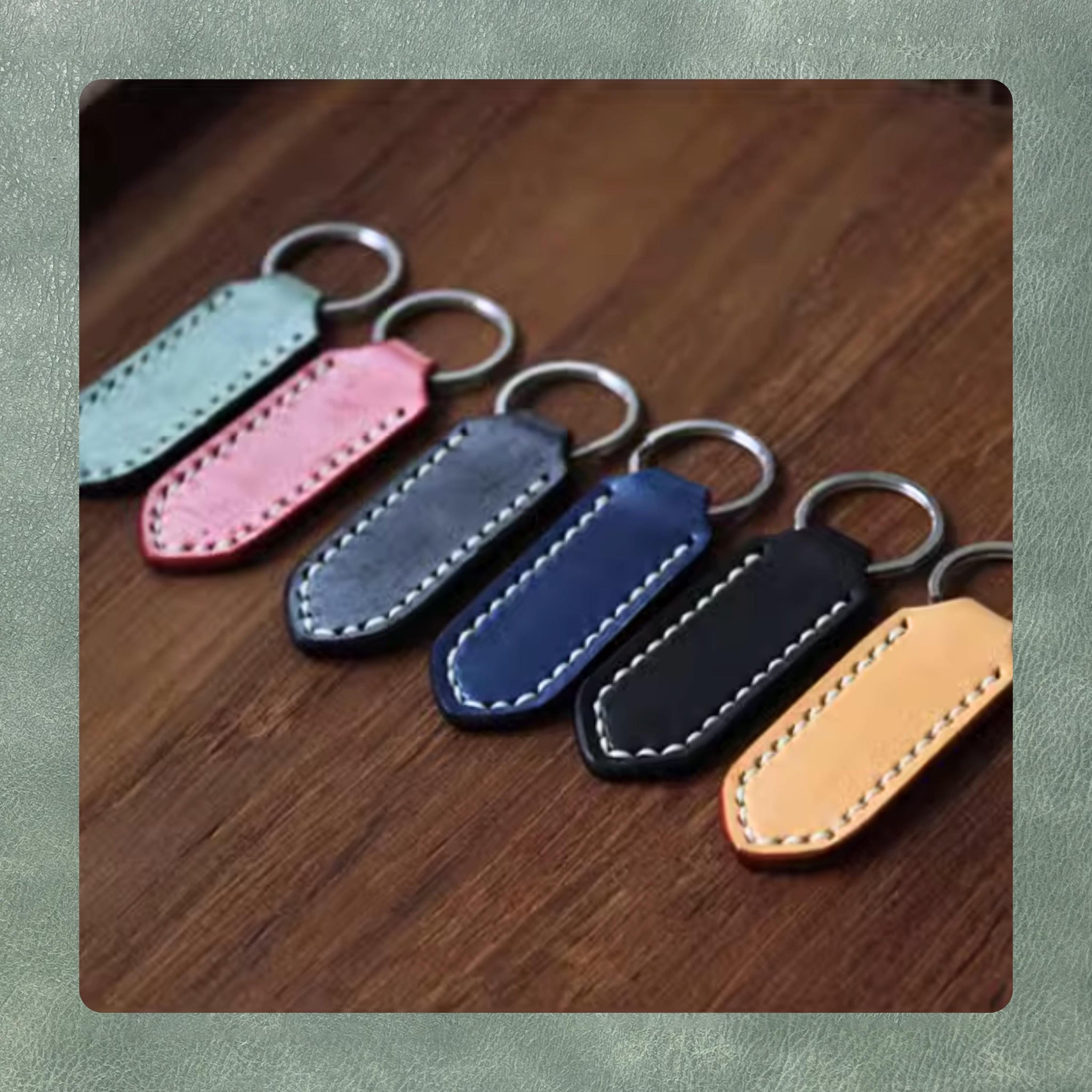Custom Keychain Leather Die Cutting - Handmade Pendant Leather Precision Cutting Die, High Quality Steel Knife Metal Punching Tool Set