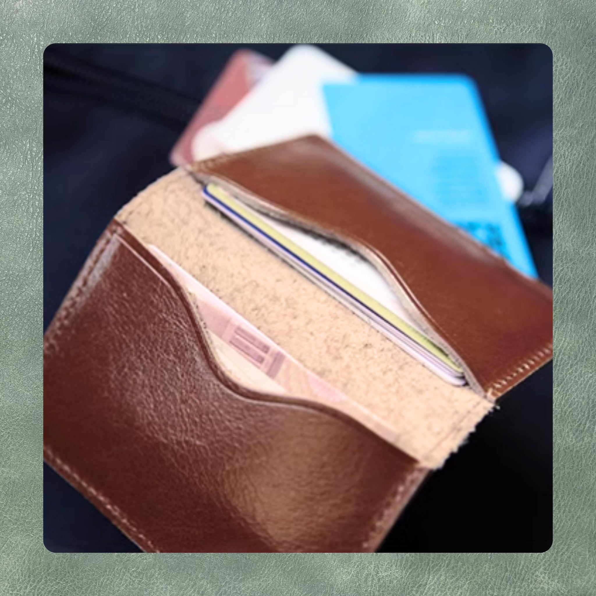 Bifold Card Holder Leather Die Cutting - DIY Handmade Leather Precision Cutting Die, High Quality Steel Knife Metal Punching Tool Set
