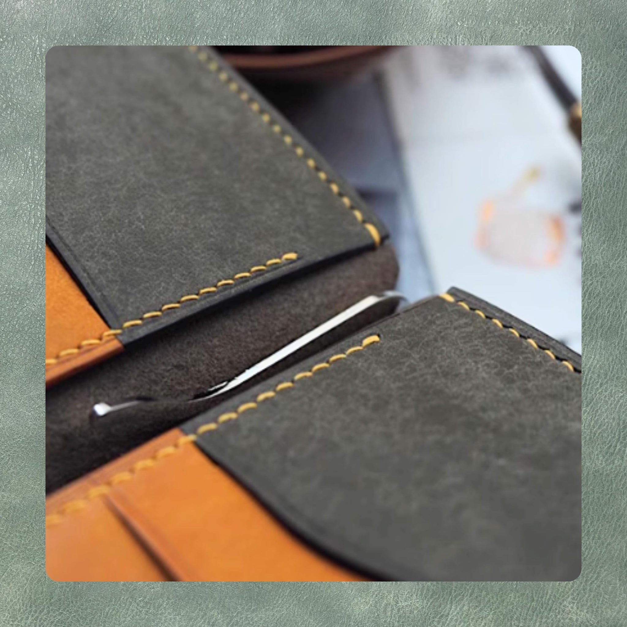 Spring Clip Wallet Leather Die Cutting, DIY Leather Steel Knife Metal Cutting Die, Custom Leather Crafts Kraft Paper Punching Tool Set