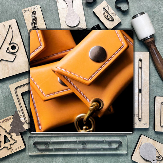 Premium Small Coin Purse Cutting Dies - Precision Leather Pendant Craft Punch Tool | Durable Steel Knife Die Set for DIY and Craft Projects