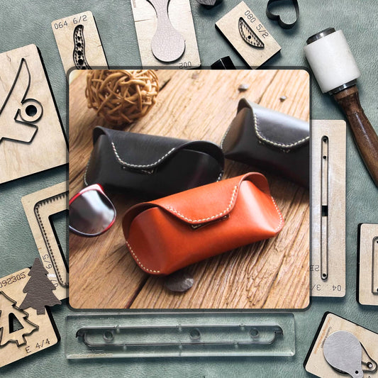 Handmade Eyeglass Bag Leather Cutting Dies - Precision Leather Craft Punch Tools | Durable Steel Knife Die Set for DIY and Craft Projects