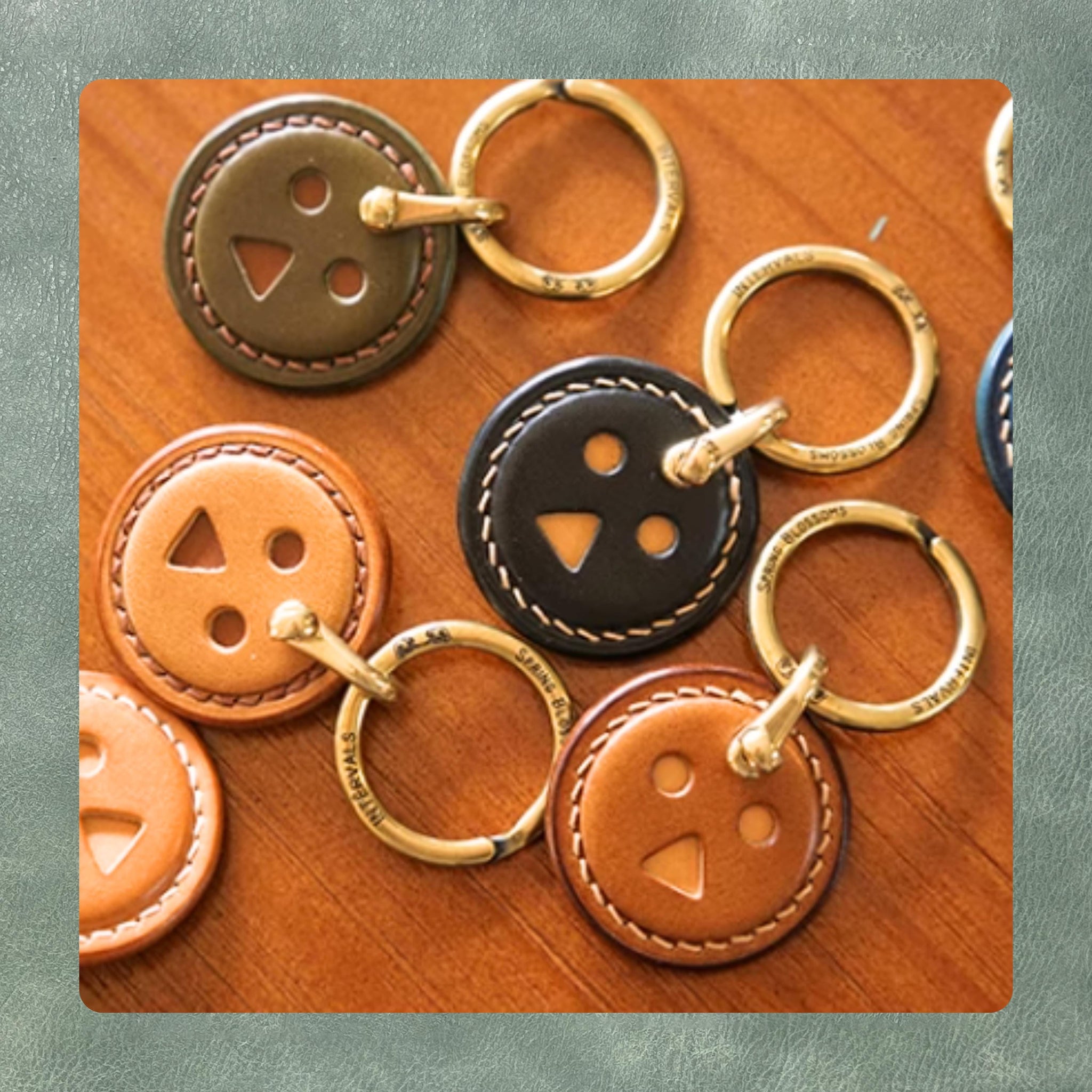 Personalized Expression Keychain Leather Punching Tool/Handmade High Quality Steel Knife Metal Knife Die/DIY Leather Craft Cutting Kit